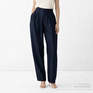 Nino Foriero by Randy River Vintage Silk Trousers 33 (Fits US 12–14) Long Inseam